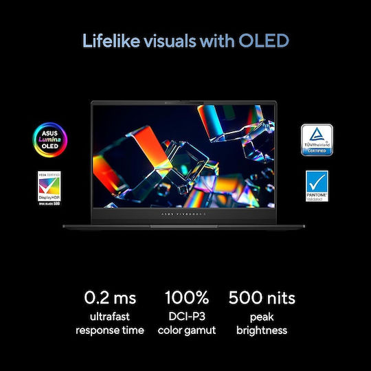 Asus S5406MA-AS96 14" OLED (Ultra 9-185H/16GB/1TB SSD/W11 Home) (US Keyboard) vue 3
