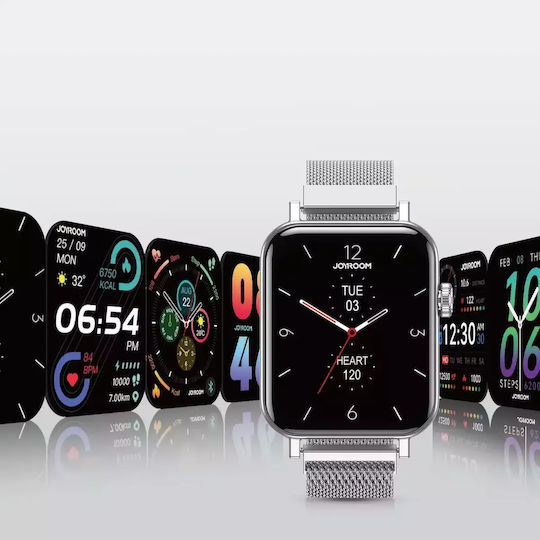 Joyroom JR-FT5 Smartwatch with Heart Rate Monitor (Silver) vista 5