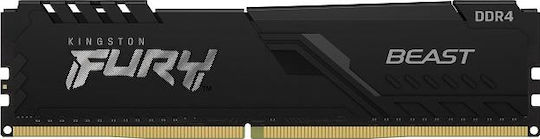 Kingston Fury Beast DDR4 16GB RAM with 2x8GB Modules and Speed 3600 for Desktop KF436C17BBK2/16 vue 2