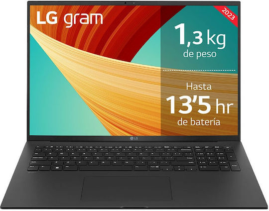 LG Gram 17Z90R-G.AA75B 17" IPS QHD+ (i7-1360P/16GB/512GB SSD/W11 Home) Obsidian Black (ES Keyboard)