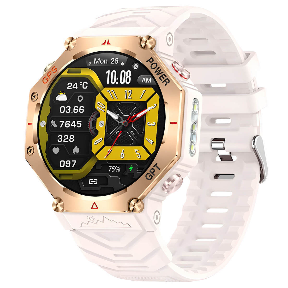 Smartwatch Microwear Kc91 Pink Silicone view 1