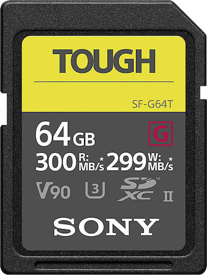 Sony Tough SF-G SDXC 64GB Class 10 U3 V90 UHS-II