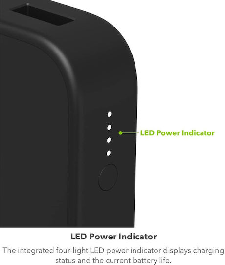 Mophie Powerstation 2023 10000mAh 20W with USB-A Port and USB-C Port Power Delivery Black view 5