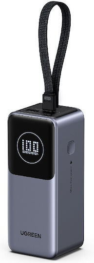 Ugreen PB723/55365B Power Bank 20000mAh 130W with USB-A Port and USB-C Port Power Delivery Gray view 3