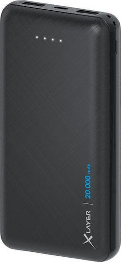 Xlayer 217283 Power Bank 20000mAh with 2 USB-A Output Ports Black view 2