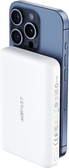 Acefast M26 MagSafe Power Bank 10000mAh 20W with USB-C Port White vue 4