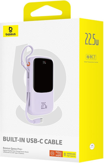 Baseus Qpow Pro+ Power Bank 10000mAh 22.5W Purple view 7