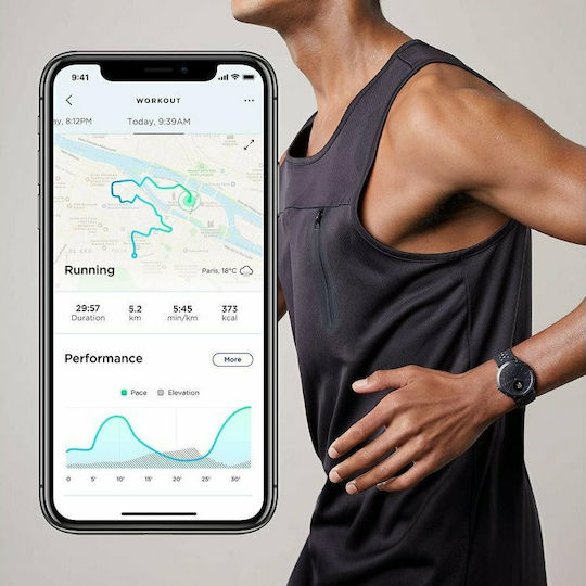 Withings Steel HR Sport Waterproof Smartwatch with Heart Rate Monitor (White) view 4