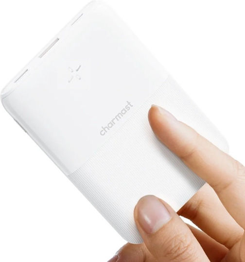 Charmast W1150 S12W Power Bank 10000mAh 20W with USB-A Port and USB-C Port White