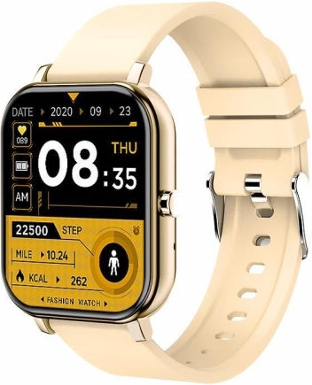 H10 1.69 Inch Screen Bluetooth Call Smart Watch Support Heart Rate Blood Pressure/sleep Monitoring Color Yellow