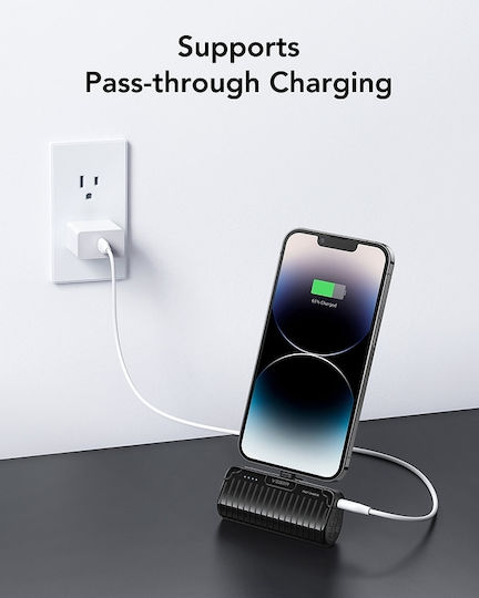 Veger W0558P Power Bank 5000mAh 20W Power Delivery Black view 3