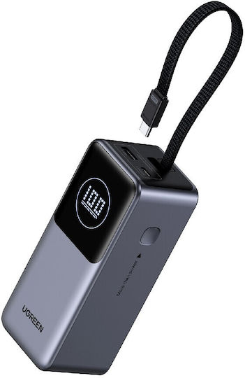 Ugreen PB723/55365B Power Bank 20000mAh 130W with USB-A Port and USB-C Port Power Delivery Gray view 2