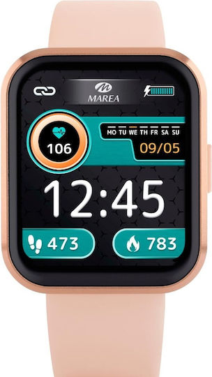 Marea B63003/5 Smartwatch with Heart Rate Monitor (Pink) view 2