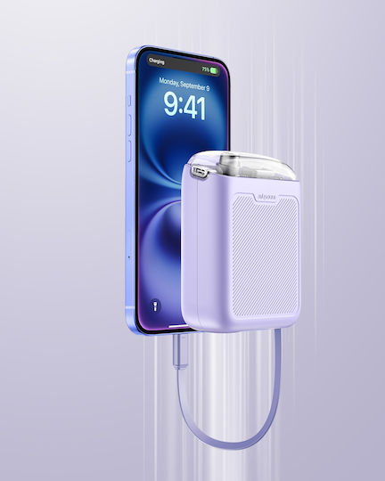 Innostyle Power Bank 10000mAh 33W with 2 USB-C Ports Purple view 8