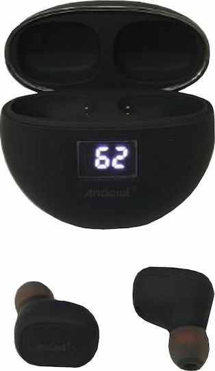 Q-A254 In-ear Bluetooth Handsfree Earphones with Charging Case Black view 2