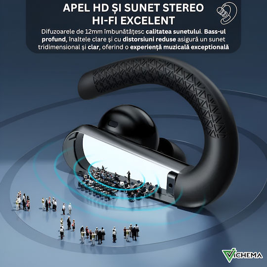 Vichema Aerofit Wireless Earbuds Hd Calls Ipx6 Waterproof Fast Charge Usb-c Touch Control Led Display Deep Bass Ios Android Black vista 7