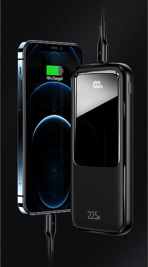 Usams PB58 Power Bank 10000mAh with 2 USB-A Ports and USB-C Port Power Delivery / Quick Charge 3.0 Black view 5