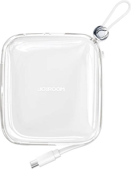 Joyroom Jelly Series JR-L004 Power Bank 10000mAh 12W with USB-A Port and USB-C Port White view 1