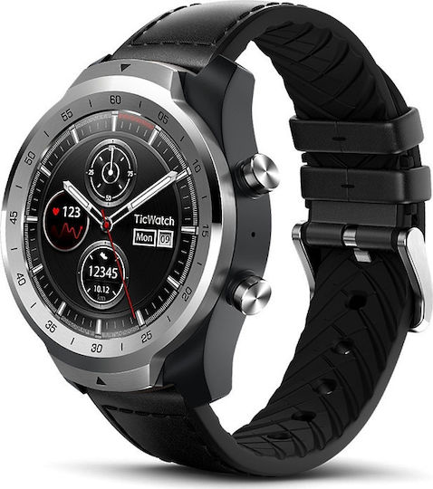 Ticwatch Pro 45mm Smartwatch with Heart Rate Monitor (Silver) view 6