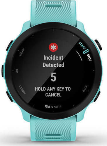 Garmin Forerunner 55 42mm Waterproof Smartwatch with Heart Rate Monitor (Aqua)