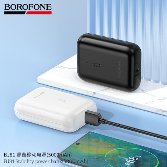 Borofone BJ81 Power Bank 5000mAh 18.5W with USB-A Port Black view 6