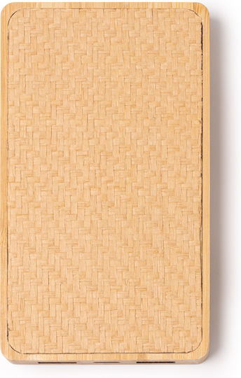 AKROL Power Bank 8000mAh with 2 USB-A Ports and USB-C Port Beige view 1