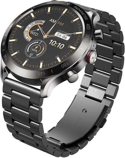 Riversong Motive 9 Max Stainless Steel Smartwatch with Heart Rate Monitor (Gray) view 8