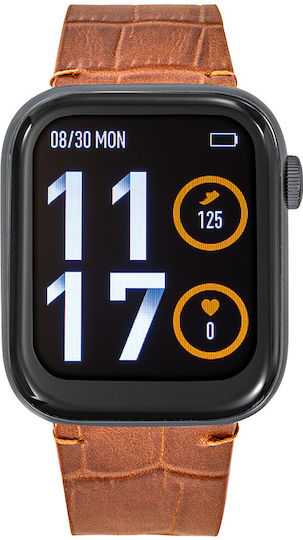 Tekday 656522 Smartwatch with Heart Rate Monitor (Brown)