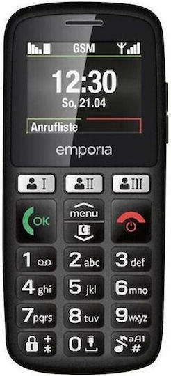 Emporia Happy E30 Single SIM Mobile with Buttons Black view 2