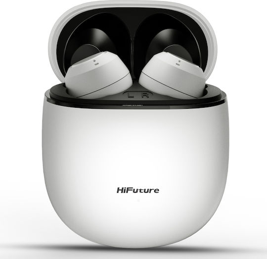 HiFuture Olymbuds3 Bluetooth Handsfree Earphones with Charging Case White view 5