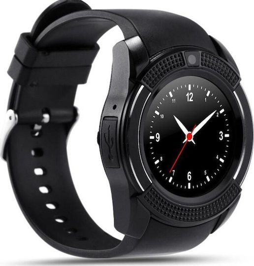 V8 54mm Smartwatch with SIM (Black) view 2