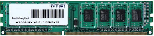 Patriot DDR3 with Module 1x8GB and Speed 1600 for Desktop PSD38G16002