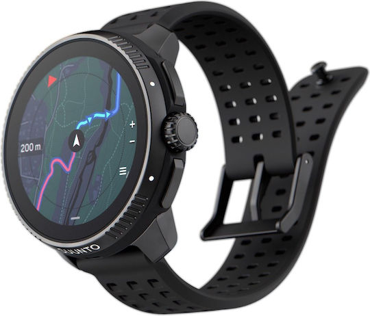 Suunto Race Stainless Steel 49mm Waterproof Smartwatch with Heart Rate Monitor (All Black) view 6
