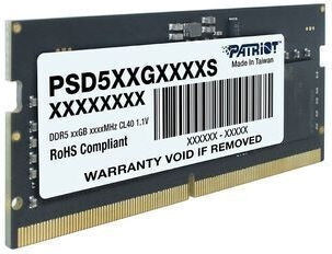 Patriot Signature DDR5 with Module 1x8GB and Speed 5600 for Laptop PSD58G560082 view 2