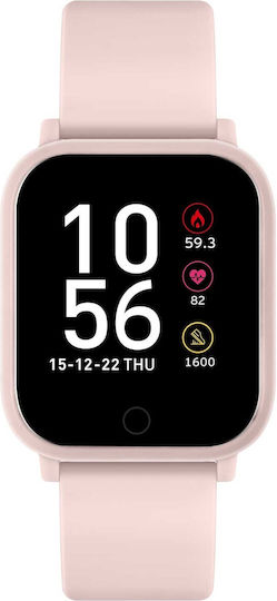 Reflex Active Series 10 42mm Smartwatch with Heart Rate Monitor (Pink)