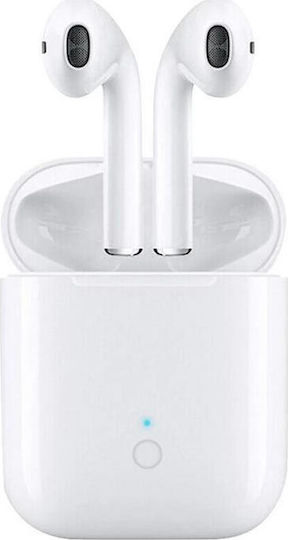 i15 Earbud Bluetooth Handsfree Earphones with Charging Case White view 1