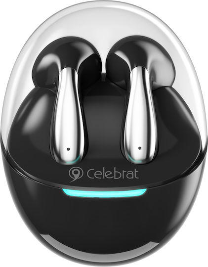 Celebrat W51 Earbud Bluetooth Handsfree Earphones with Charging Case Black view 3