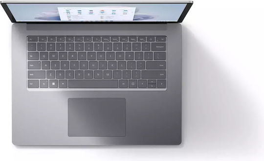 Microsoft Surface Laptop 5 13.5" Touchscreen (i5-1235U/8GB/256GB SSD/W11 Home) Platimum (US Keyboard) vue 3