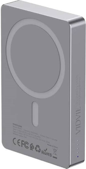 Vidvie Pb790 Power Bank 10000mAh 20W Magnetic Wireless Charging Grey view 1