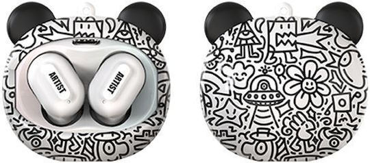 T-Phox TWS Artist Face Changing In-ear Bluetooth Handsfree Earphones with Charging Case White