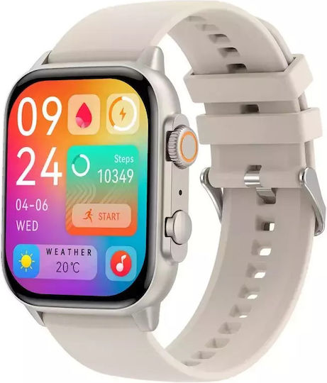 Nubi HK95 Smartwatch with Heart Rate Monitor (Gray)