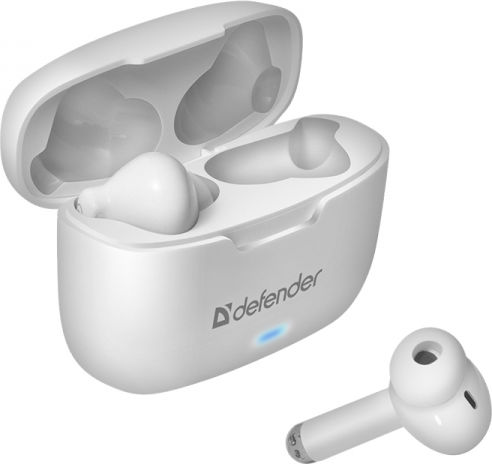 Defender Twins 903 In-ear Bluetooth Handsfree Earphones with Charging Case White