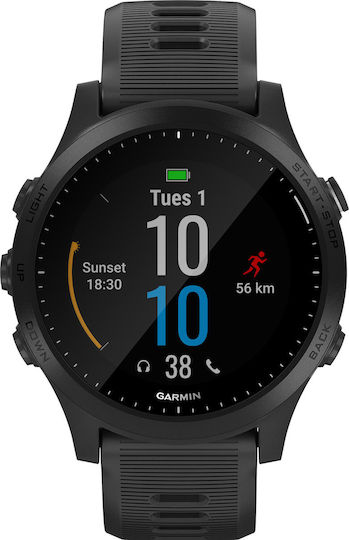 Garmin Forerunner 945 Stainless Steel 47mm Waterproof Smartwatch (Gray) view 2