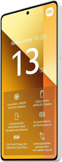 Xiaomi Redmi Note 13 5G Dual SIM (8GB/256GB) Arctic White view 8