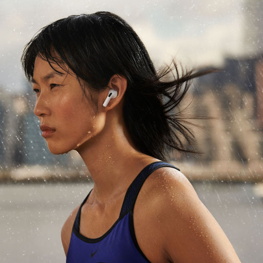 Apple AirPods (3rd generation) with MagSafe Charging Case Earbud Bluetooth Handsfree Earphones with Sweat Resistance and Charging Case White view 3