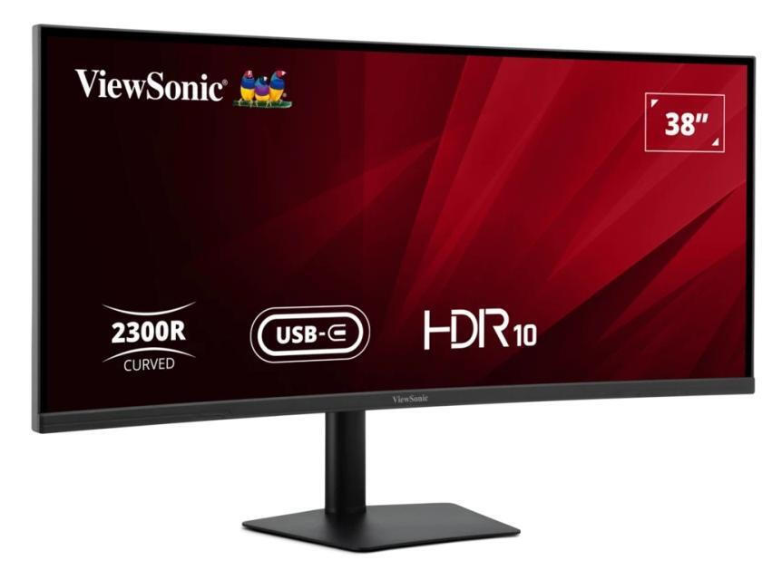 Viewsonic VA3820C Ultrawide IPS HDR Curved Monitor 37.5" QHD 3840x1600 with Response Time 4.8ms GTG view 2