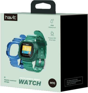 Havit M90 Smartwatch with Heart Rate Monitor (Green) view 3