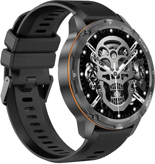 AK59 Smartwatch with Heart Rate Monitor (Black) vista 4