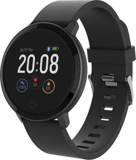 Forever ForeVive Lite SB-315 Smartwatch with Heart Rate Monitor (Black)