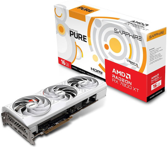 Sapphire Radeon RX 7800 XT 16GB GDDR6 Pure Graphics Card view 4